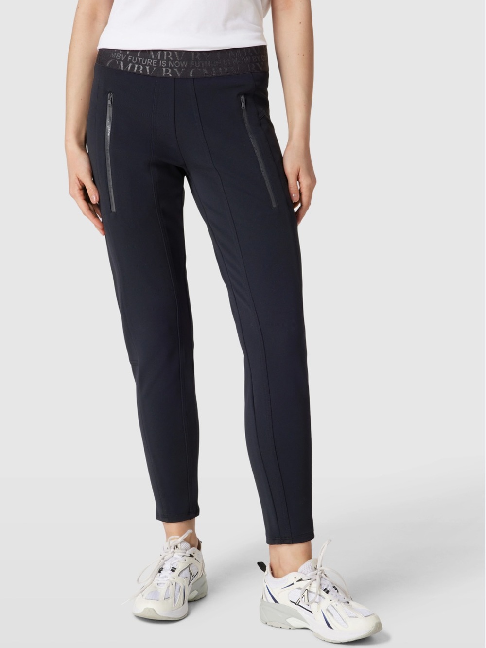 NWT Cambio JORDI SEAM - Trousers - skinny stretch pants in black